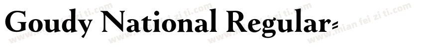 Goudy National Regular字体转换